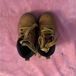 Kids Brown Lace-Up Shoes